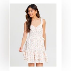 NWOT Altar’d State Floral-print Ruffled Mini